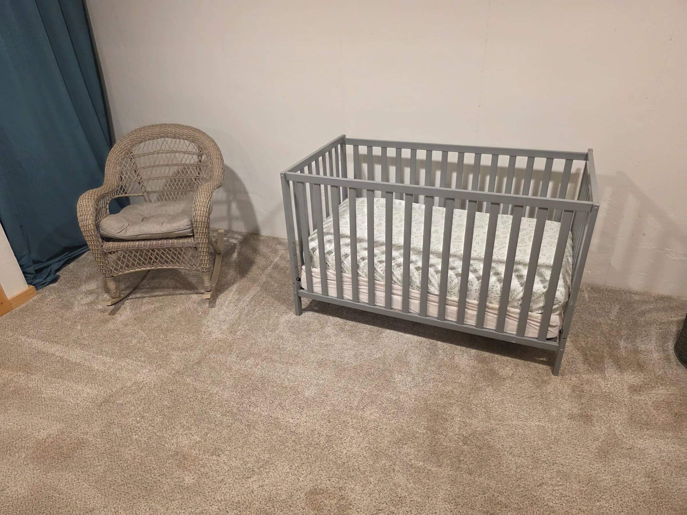 Nursery with crib